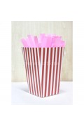 Vertical Stripes Popcorn Box